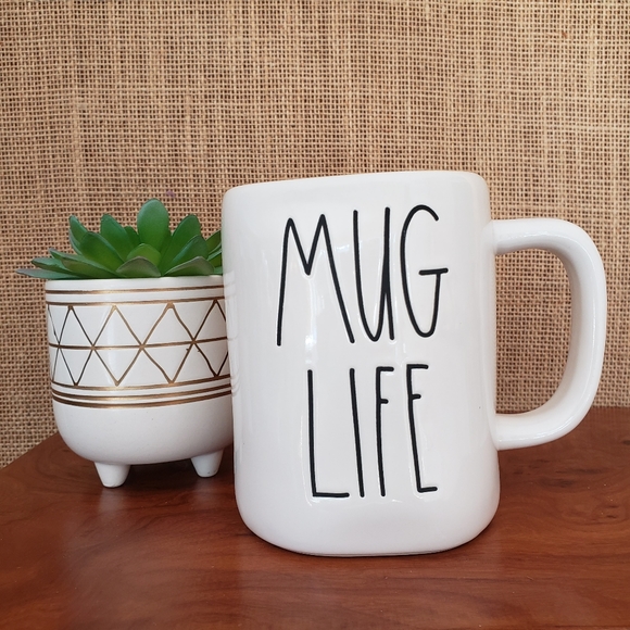 Rae Dunn Other - NEW Rae Dunn Artisan Collection "MUG LIFE" Ceramic Mug